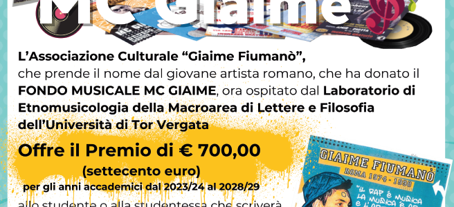 Premio Mc Giaime 2023/2029