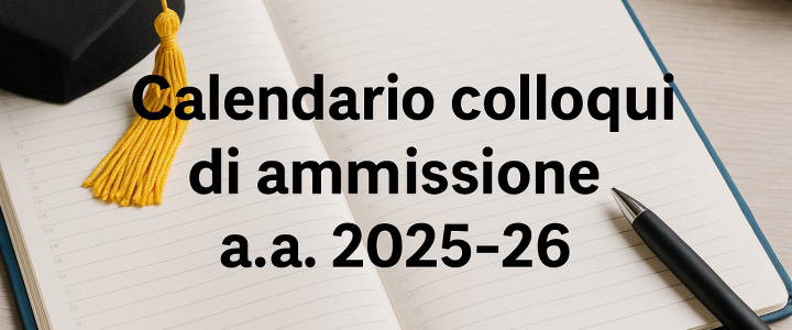 Calendario colloqui ammissione 2025-26