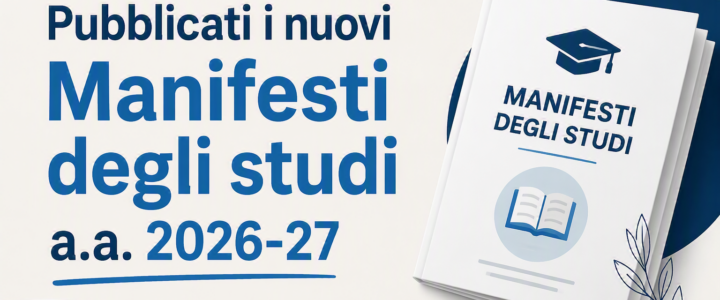Nuovi Manifesti degli studi 2026-27 Nuovi Manifesti degli studi 2026-27