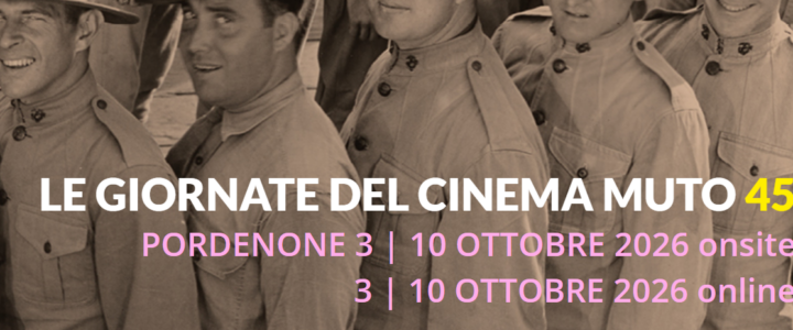 Candidature per “Le Giornate del cinema muto” 2026
